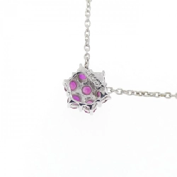 K14WG Hoa Hồng Ruby Dây Chuyền - Hàng hiệu Chính hãng 857983