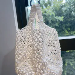 TÚI CÓI/TÚI MÂY HOA VĂN ĐẸP MÓC TAY- HANDMADE CROCHET BAG 766918