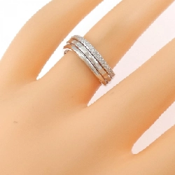 Nhẫn kim cương K18WG 0.10CT 668417