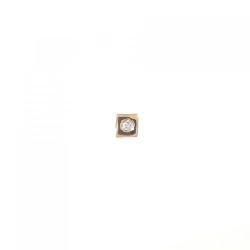 K18PG/K18YG Bông tai kim cương một bên - Hàng hiệu Authentic