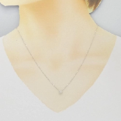 K18WG Hoa Kim Cương Dây Chuyền 0.14CT - Hàng hiệu Chính hãng 861855