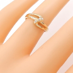 Nhẫn kim cương ba viên K18YG 0.03CT 673083