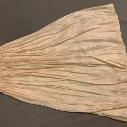 Chân váy xoè organza màu nude 953