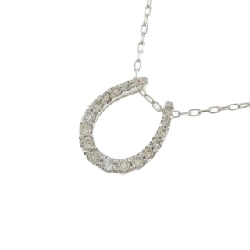 K18WG Mặt dây chuyền hình móng ngựa kim cương 0.20CT - Hàng hiệu Chính hãng 859127