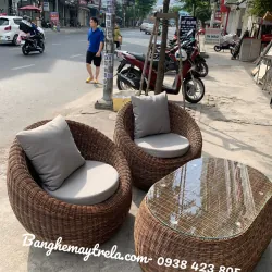 Bộ bàn ghế ban công mây nhựa 597727