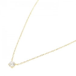 K18YG Solitaire Dây chuyền kim cương 0.43CT - Hàng hiệu Chính hãng 864469