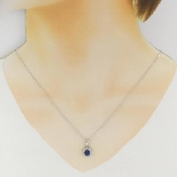 Dây chuyền Sapphire PT900/K18WG 1.02CT - Hàng hiệu Chính hãng 860909