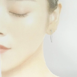 Bông tai hoop kim cương 750WG 0.30CT - Hàng hiệu Authentic 875386