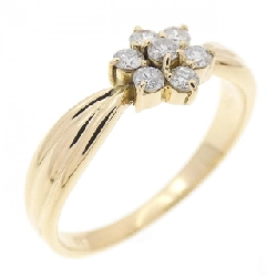 Nhẫn kim cương K18YG hoa 0.20CT