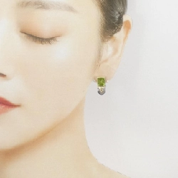 PT900/K14WG/K18 Peridot Bông tai/Khuyên tai 4.56CT - Hàng hiệu Chính hãng 867209