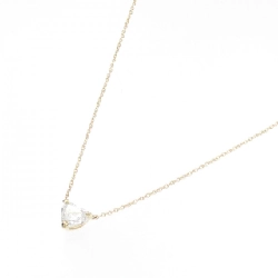Dây chuyền kim cương K18YG 0.859CT H SI1 hình trái tim - Hàng hiệu Authentic 880180