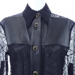 Áo đầm LOUIS VUITTON Feather Lace và Da FMLD94NN4 - Hàng hiệu Authentic 812726