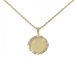 K18YG/750YG(枠) Dây chuyền đồng xu - Hàng hiệu Authentic