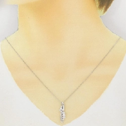 K18WG Dây chuyền kim cương 0.50CT - Hàng hiệu Chính hãng 858798