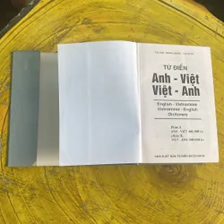 TỪ ĐIỂN ANH - VIỆT VIỆT - ANH ENGLISH - VIETNAMESE VIETNAMESE- ENGLISH DICTIONARY NEW   697199