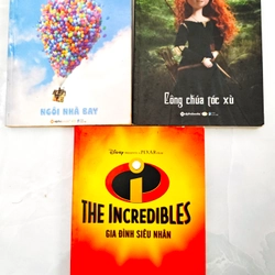 Combo Sách Disney ( Up, Công Chúa Tóc Xù, Gia Đình Siêu Nhân )