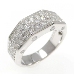 Nhẫn kim cương Pavé K18WG 0.90CT