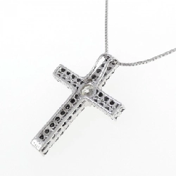 K18WG/K18BG Dây chuyền kim cương chéo 1.00CT - Hàng hiệu Chính hãng 859676