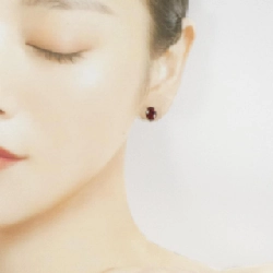 K10YG Garnet Bông tai - Hàng hiệu Chính hãng 872652