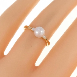 Nhẫn ngọc trai Akoya K18YG 5.6mm 672818