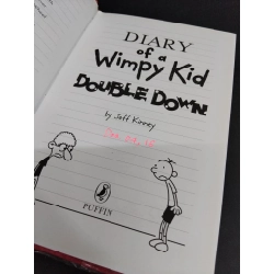 Diary of a wimpy kid Double down (bìa cứng) mới 80% bẩn bìa, ố nhẹ, có chữ viết trang đầu HCM1712 Jeff Kinney NGOẠI VĂN 355211