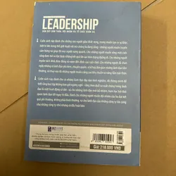 Leadership dẫn dắt bản thân đội nhóm và tổ chức vươn xa (sách dính nước) 569141