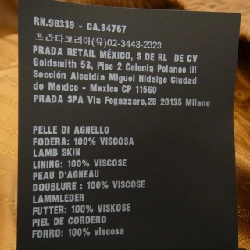 Áo khoác da PRADA - Hàng hiệu Authentic 897322