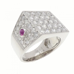 Nhẫn Ruby K18WG 0.26CT - Hàng hiệu Chính hãng