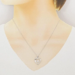 K18WG Dây chuyền kim cương hình trái tim 0.44CT - Hàng hiệu Chính hãng 861386