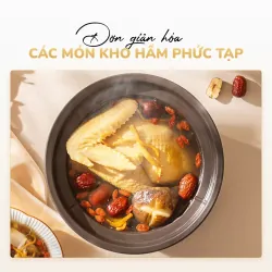 Nồi kho hầm đa năng UNIE USC308 dung tích 3L, lòng nồi gốm tử sa 798102