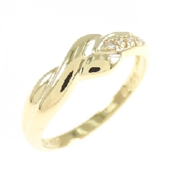 Nhẫn kim cương K18YG 0.03CT