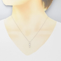 K18WG Dây chuyền kim cương ba viên 0.40CT - Hàng hiệu Chính hãng 862874