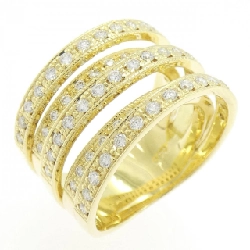 Nhẫn kim cương K18YG 0.70CT