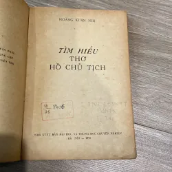 TÌM HIỂU THƠ HỒ CHỦ TỊCH (XB 1975) 455164