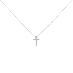 Dây chuyền kim cương chéo Stargewery 0.03CT - Hàng hiệu Authentic