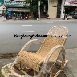 Ghế thư giãn bập bênh mây tre đan kín
