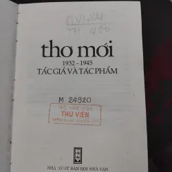 Thơ mới 1932 - 1945 tác giả và tác phẩm  994763