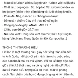 Giày Thể Thao Cổ Ngắn Nữ FitFlop RALLY - Urban White/Blushy - new 100% 734481