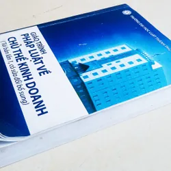 Giáo trình pháp luật về chủ thể kinh doanh 🌻 695422