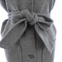 Áo vest dài da cừu Hermes HERMES Crude Cell với nút da 4H0101DA 633960