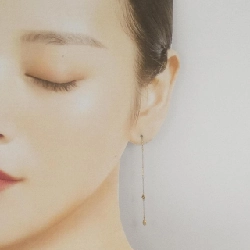 K18YG Bông tai kim cương - Hàng hiệu Chính hãng 868306