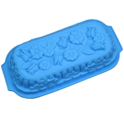 Khuôn silicon làm bánh, rau câu, bánh mì hình chữ nhật các loại hoa - Loại 32 cm - 1127 338384