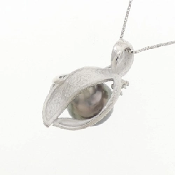 K18WG Ngọc trai đen dây chuyền 11.7mm - Hàng hiệu Chính hãng 855890