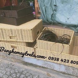 Khay nhựa giả mây để đồ 494490