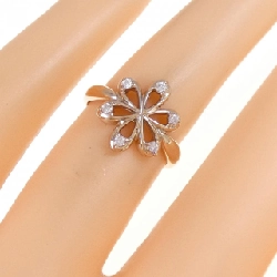 Nhẫn kim cương K18PG hoa 669909