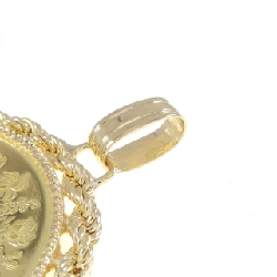 Mặt dây chuyền đồng xu 750YG (khung) - Hàng hiệu Authentic 864339