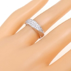 Nhẫn kim cương Pavé K18WG 0.26CT 671930