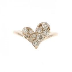 Nhẫn kim cương K18PG hình trái tim 0.30CT 673595