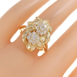 Nhẫn kim cương hoa K18YG 0.73CT 666048