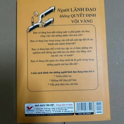 Người lãnh đạo không quyết định vội vàng 503814